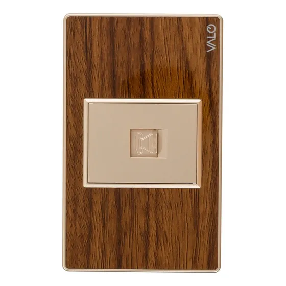 Placa Valo Toma Telefono Madera