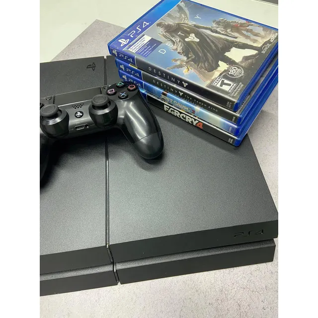 Play Station 4 + 2 Controles + 4 Juegos
