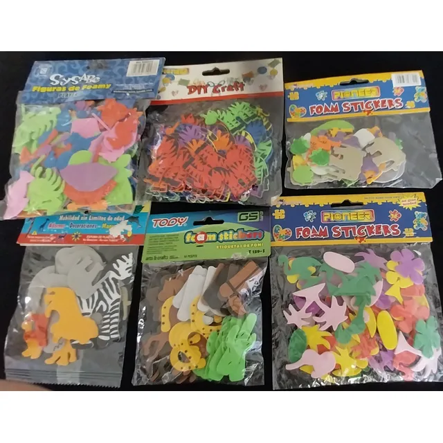 Figuras De Foami Precio X Dos Paquetes