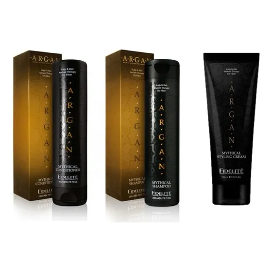 Kit Shampoo+ Acondicionador + Crema De Peinar Argan Fidelité
