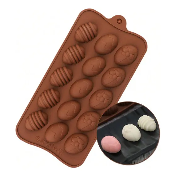 Molde Silicon Mini Huevos De Pascua Mixto