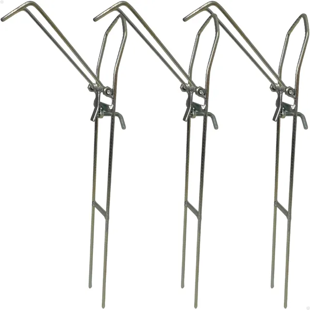 Kit 3 Suporte De Vara Pesca Barranco C/ Regulagem 42cm