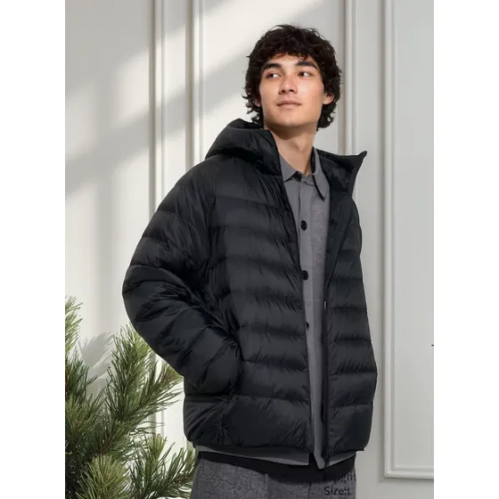 Campera Uniqlo Ultra Light Down Parka Hombre Original Negro