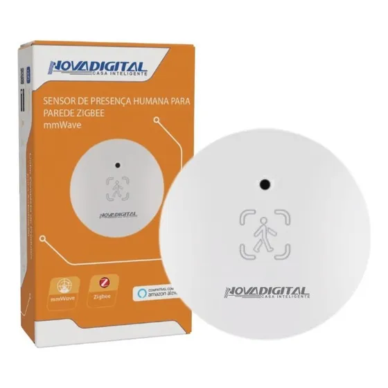 Sensor Presença Humana Zigbee Mmwave Até 6 Metros Zts-mm Cor Branco