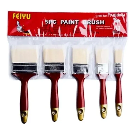 Set De 5 Brochas Pinceles Para Pintar Pintura Tamaños 