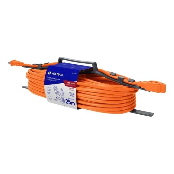 Extensión Eléctrica De Uso Rudo 25 M 2x16 Awg, Volteck