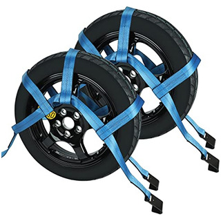 Juego De 2 Correas Tow Dolly Con Gancho Plano, Azul Ajustabl Juego De 2 Correas Tow Dolly Con Gancho Plano, Azul Ajustabl