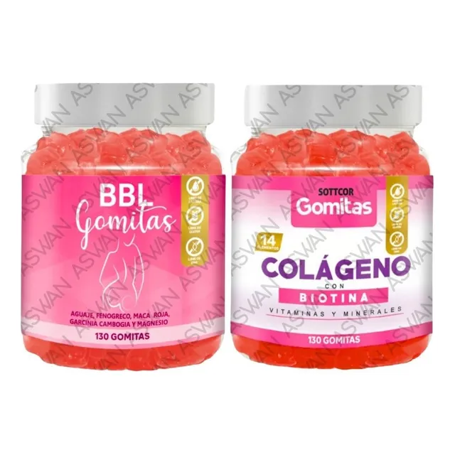 Pack Adulto De Aguaje & Colageno 130 Gomitas - Sottcor