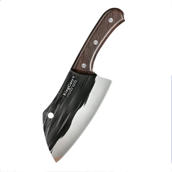Hacha Cuchillo Cocina Acero Inox Chef Gastronomía Asado Negro /marrón