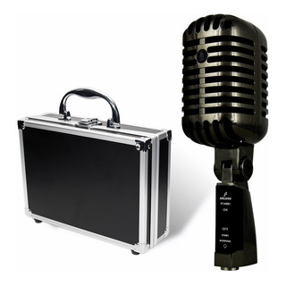 Microfone Arcano Vintage Vt45bk1 Com Maleta + 1 Cabo Xlr-p10 Microfone Arcano Vintage Vt45bk1 Com Maleta + 1 Cabo Xlr-p10