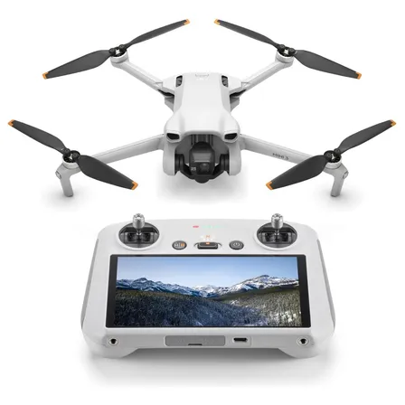 Dji Mini 3 (dji Rc) Dron 4k Hdr, 38 Minutos Vuelo, Distancia 10 Km, Grabación Vertical, Ligero Y Plegable Gris