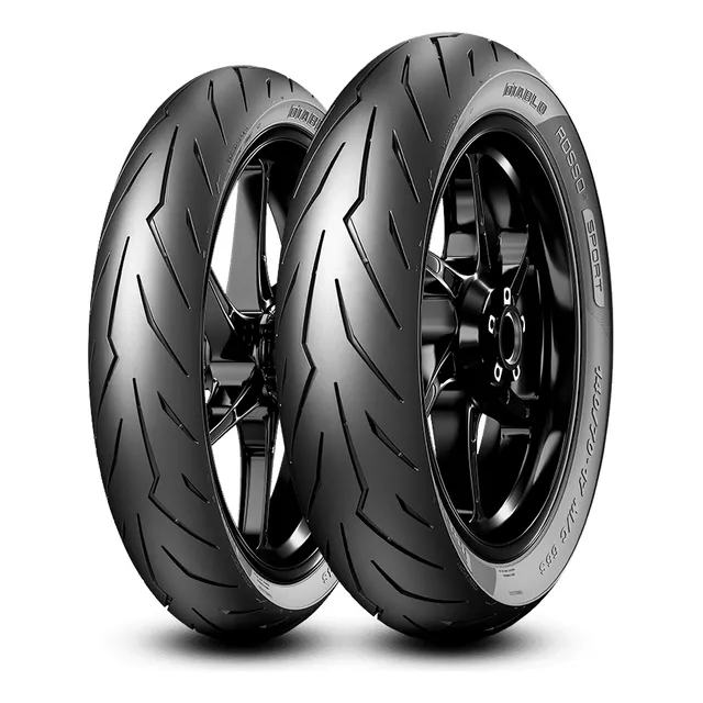 Par Llantas 80/90-17 Y 120/70-17 Pirelli Diablo Rosso Sport