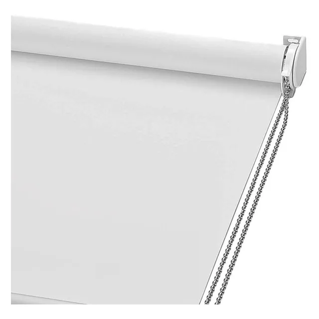 Cortina Roller Blackout 0.8 X 2 M Pronta Para Colocar Blanca Blanco