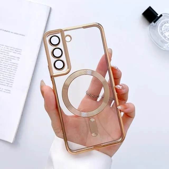 Carcasa Case Estuche Funda Forro Para Samsung Magnético | S25 | S24 | S23 | S22 | S21 | Plus | Ultra | Fe | Magsafe + Protector Cámaras Incluido