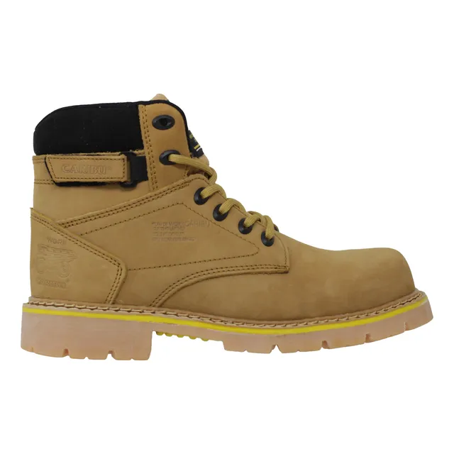 Botas Hombre Dielectrica Casquillo Miel Amarillas Caribu 955