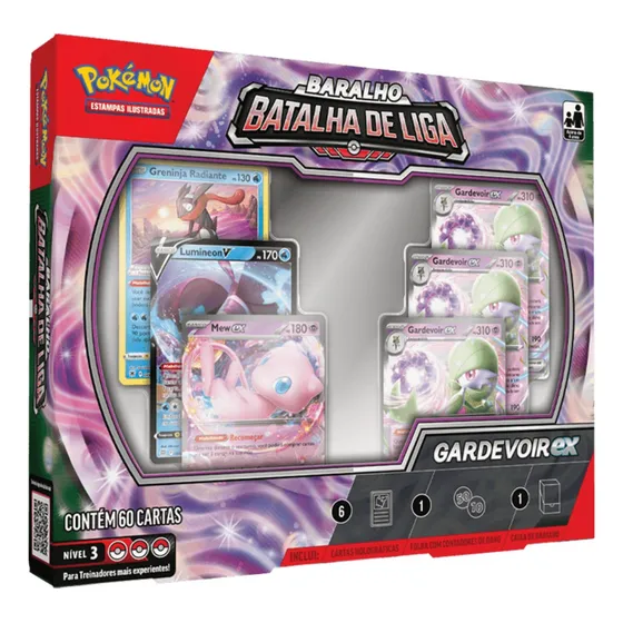 Box Cards Pokémon Deck Batalha De Liga Gardevoir Ex - Copa