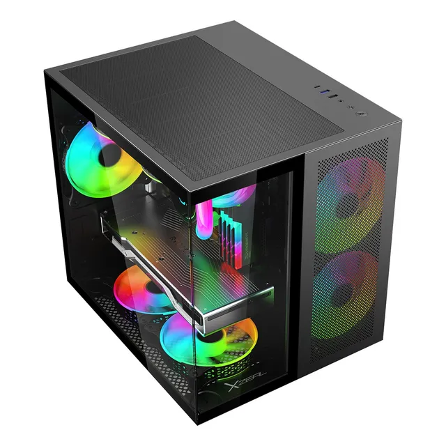 Gabinete Xzeal Xzgamc1b Cubo M-atx Negro 3fanargb