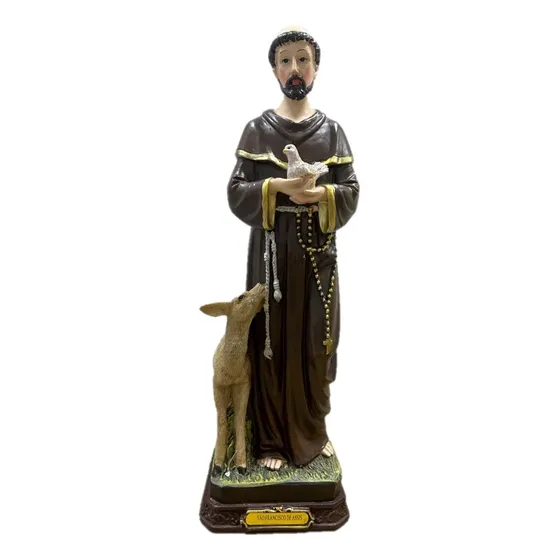 Imagem São Francisco De Assis Em Resina Especial -  30 Cm