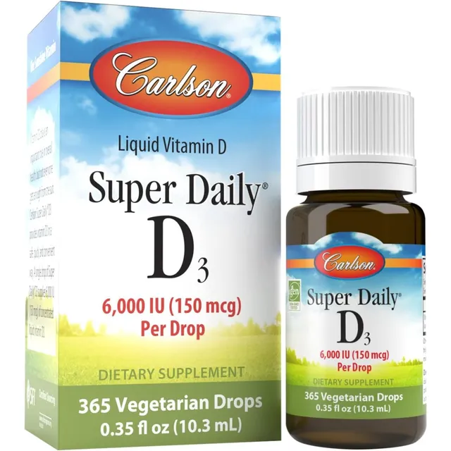 Súper Vitamina D3 6000 Iu Diaria Carlson 10.3 Ml