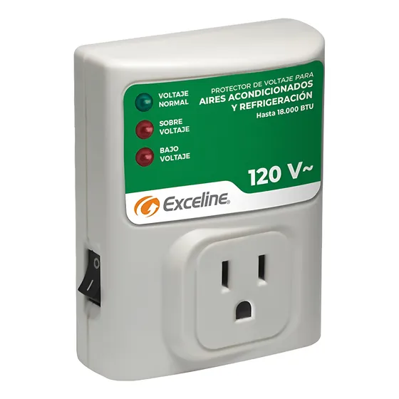 Protector De Voltaje De Enchufe Para A/a 110v 20amp Exceline