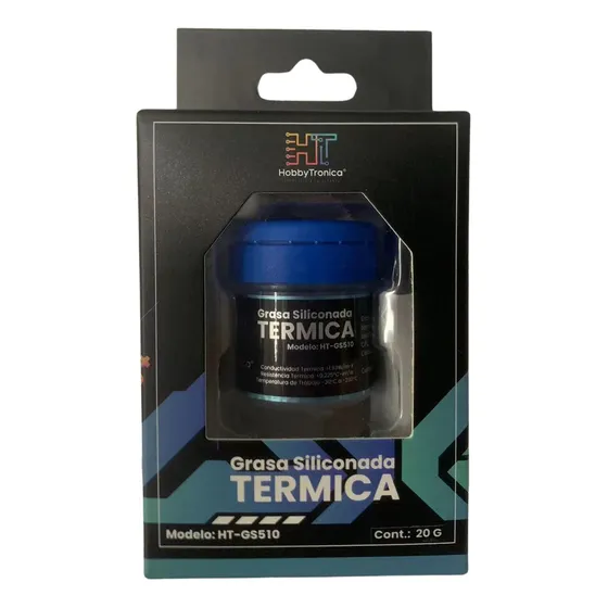 Pasta Termica Disipadora Grasa Siliconada Pote 20g En Caja Color Gris