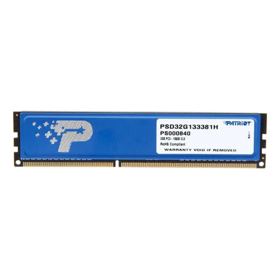 Memoria Ram Patriot 2gb Ddr3 Pc3-10600 Cl9 1333mhz