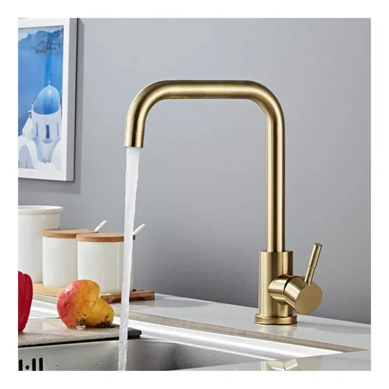Grifo Acero Inoxidable Para Cocina Agua Fria Caliente 2