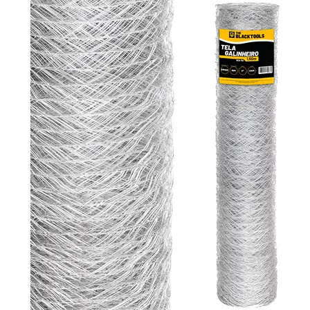 Rolo Tela Galinheiro Arame Fio 23 1,50 X 50m Galvanizada