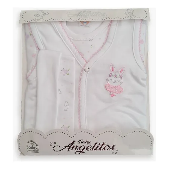Set De Nacimiento Bebé 5 Pza. Angelitos Baby Ref. Aj05