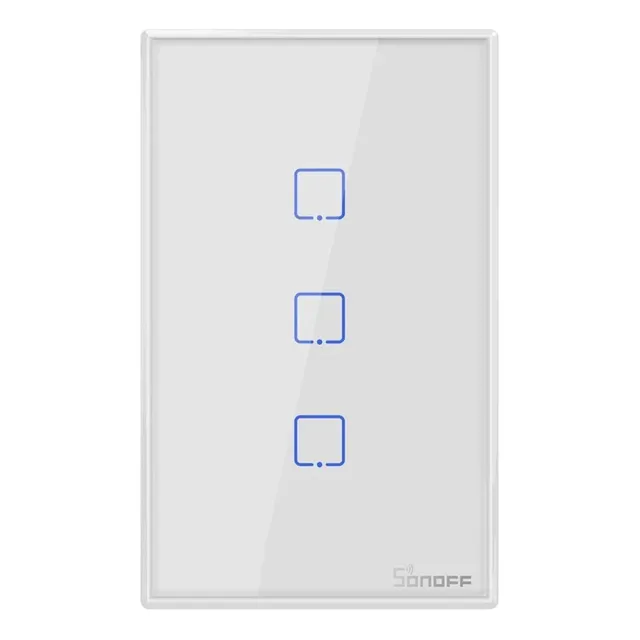 Interruptor De Pared Sonoff De 3 Canales Wifi + Rf