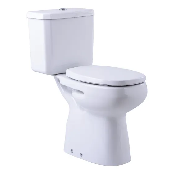 Kit Inodoro Alto Roca Monaco Confort Para Discapacitados Color Blanco