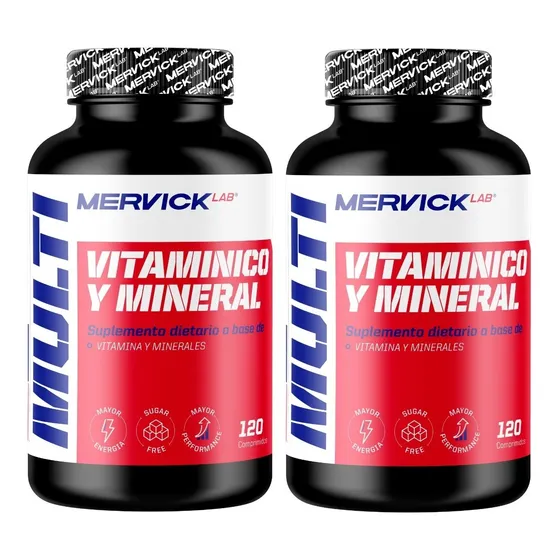 Multivitaminico Vitamnas Y Minerales Mervick 120 Caps 