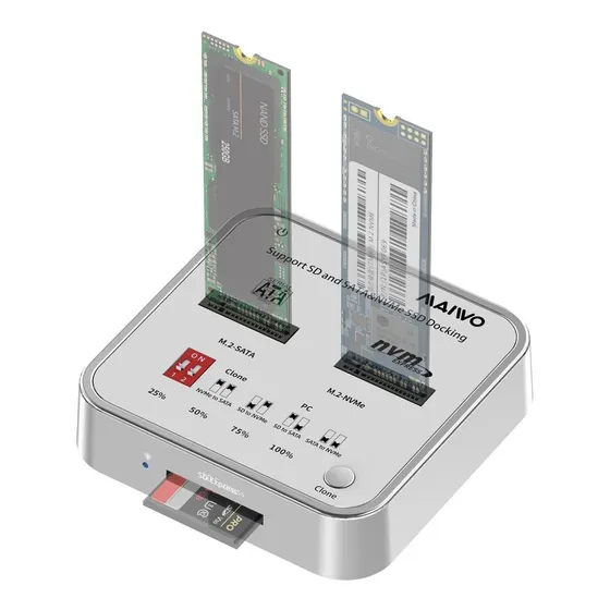 Maiwo Estacion Acoplamiento Sata M.2 Nvme Doble Bahia Usb 10