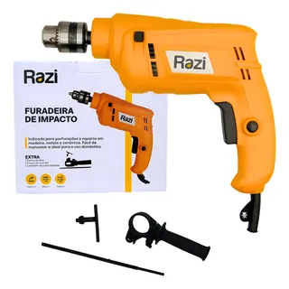 Furadeira De Impacto 3/8 500w 3000rpm Rz-fggpm Razi Com Empunhadora E Limitador De Profundidade Furadeira De Impacto 3/8 500w 3000rpm Rz-fggpm Razi Com Empunhadora E Limitador De Profundidade