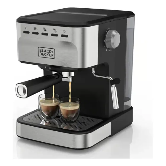 Cafetera Espresso 20 Bares capsulas y café molido Black+Decker