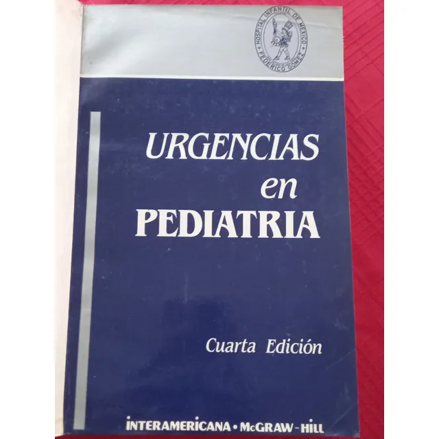 Vendo Libro Urgencias En Pediatria Usado