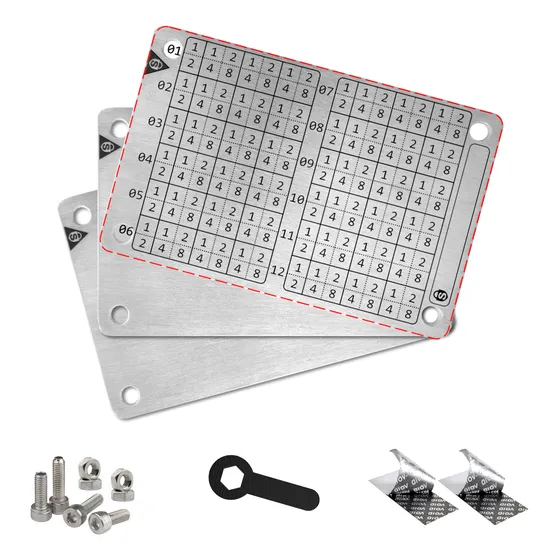 3x Carteira Metal (cold Wallet Palavra-chave Cripto Bitcoin)