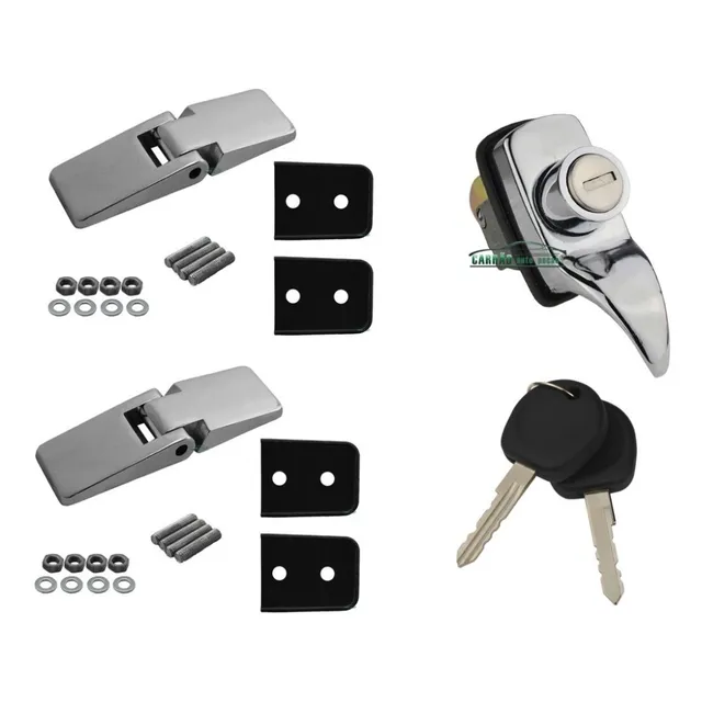 2 Dobradiça Externa + 1 Fechadura Tampa Puma Gurgel Buggy