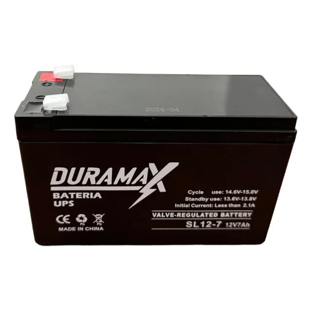 Batería Duramax De Gel Ups 12v7ah Sistema Alarmas.
