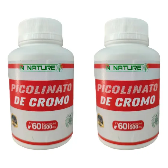 Picolinato De Cromo 500mg (120 Cápsulas)
