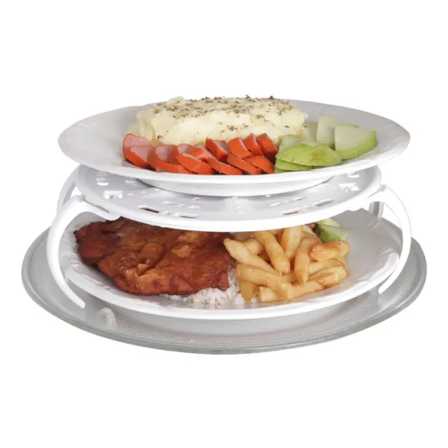Bandeja Suporte De Pratos Para Micro-ondas 2 Adnares Comida