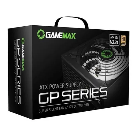 Fuente De Poder Gamemax Gp650w 80 Plus Bronze Color Negro