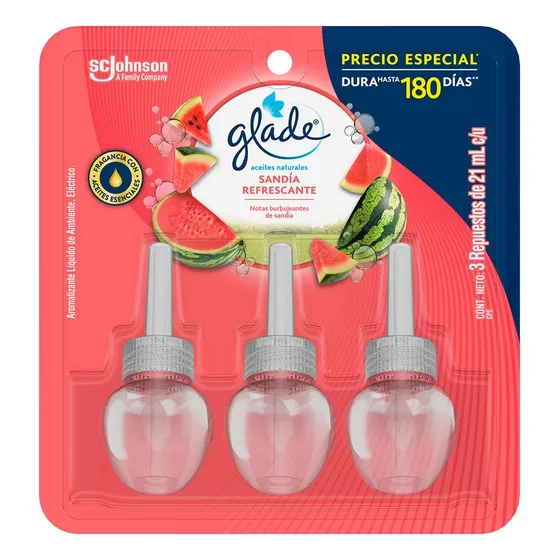 Repuesto De Ambientador Glade Sandía Refrescante De 21ml