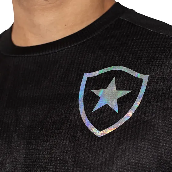 Patch Adesivo Roupas - Escudo Botafogo Holográfico (vazado)
