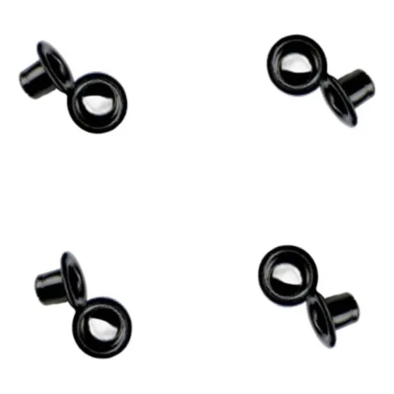 Ojetes Ojales Inoxidables Negros 4 Mm 500 Pzas Zapatos Ropa 