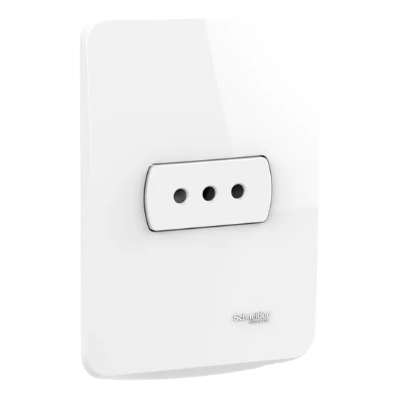 Tomacorriente Simple 10a 250v 2p+t Blanco Miluz Schneider Blanco