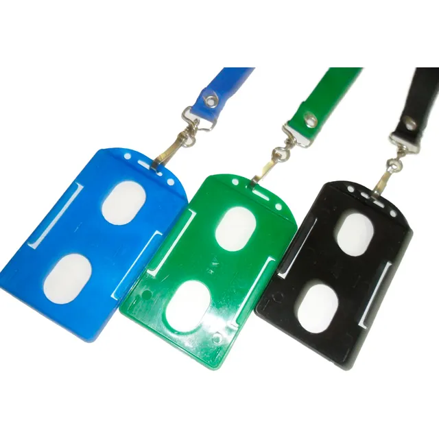 100 Porta Carnet + Cinta Sin Marcar - Gafete Portacarnet