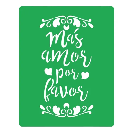Stencil Para Decoración, Decoupage, Telas, Manualidades.