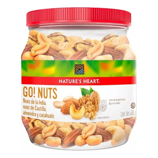 Frasco Nature's Heart Go! Nuts Con Nueces Variadas De 450g