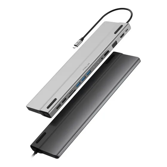 Estacion De Acoplamiento Usb C Port X Dh690 14 In 1 Aluminio